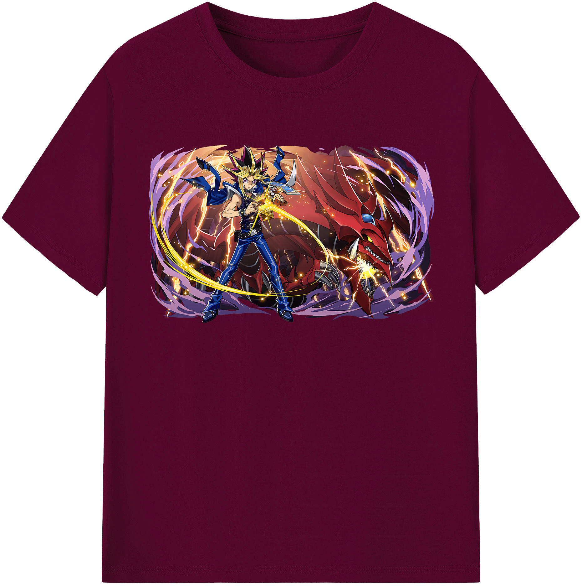 （画像用） 遊☆戯☆王 Yu-Gi-Oh! レディースカジュアルプリントTシャツ（綿100％）